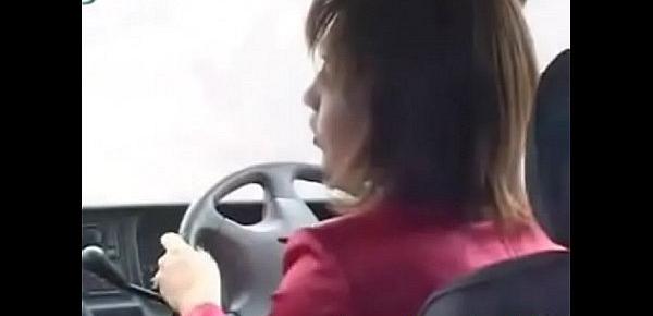  Japanese MILF uses a remote control vibrator in public and blows